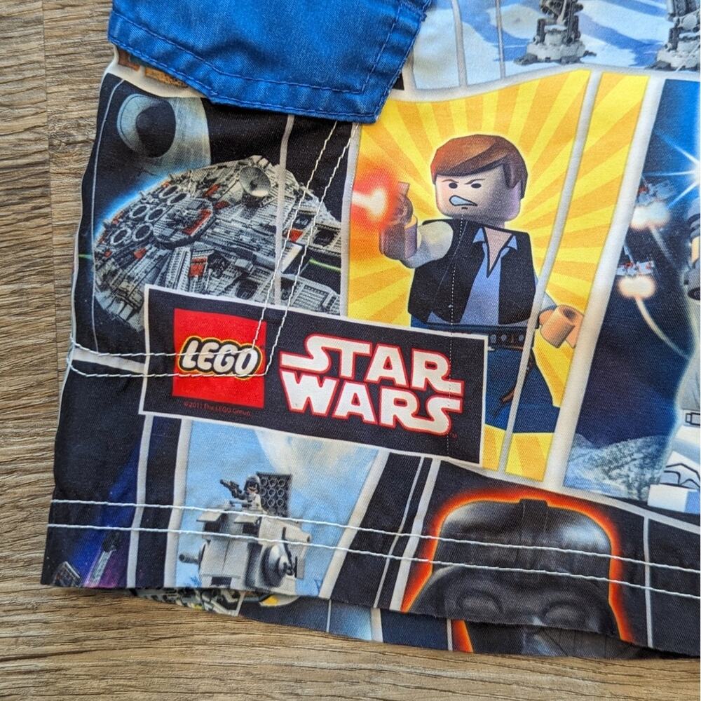 Star Wars Legos Swim Trunks Boys Size 4 - Picture 2 of 7